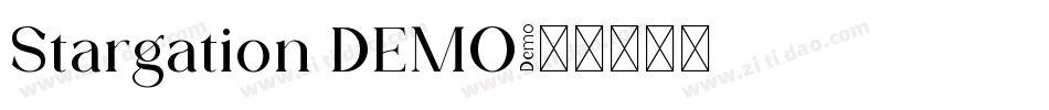 Stargation DEMO字体转换